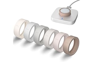 BANDRAIN Ultra-Thin Covers Compatible with Oura Ring Gen 4/Oura Gen 3 Cover, Anti-Scratch Elastic Silicone Smart Rings Protector Case Accessories for ULTRAHUMAN Ring AIR/RingConn Gen 2 for Women Men, 6 Pack