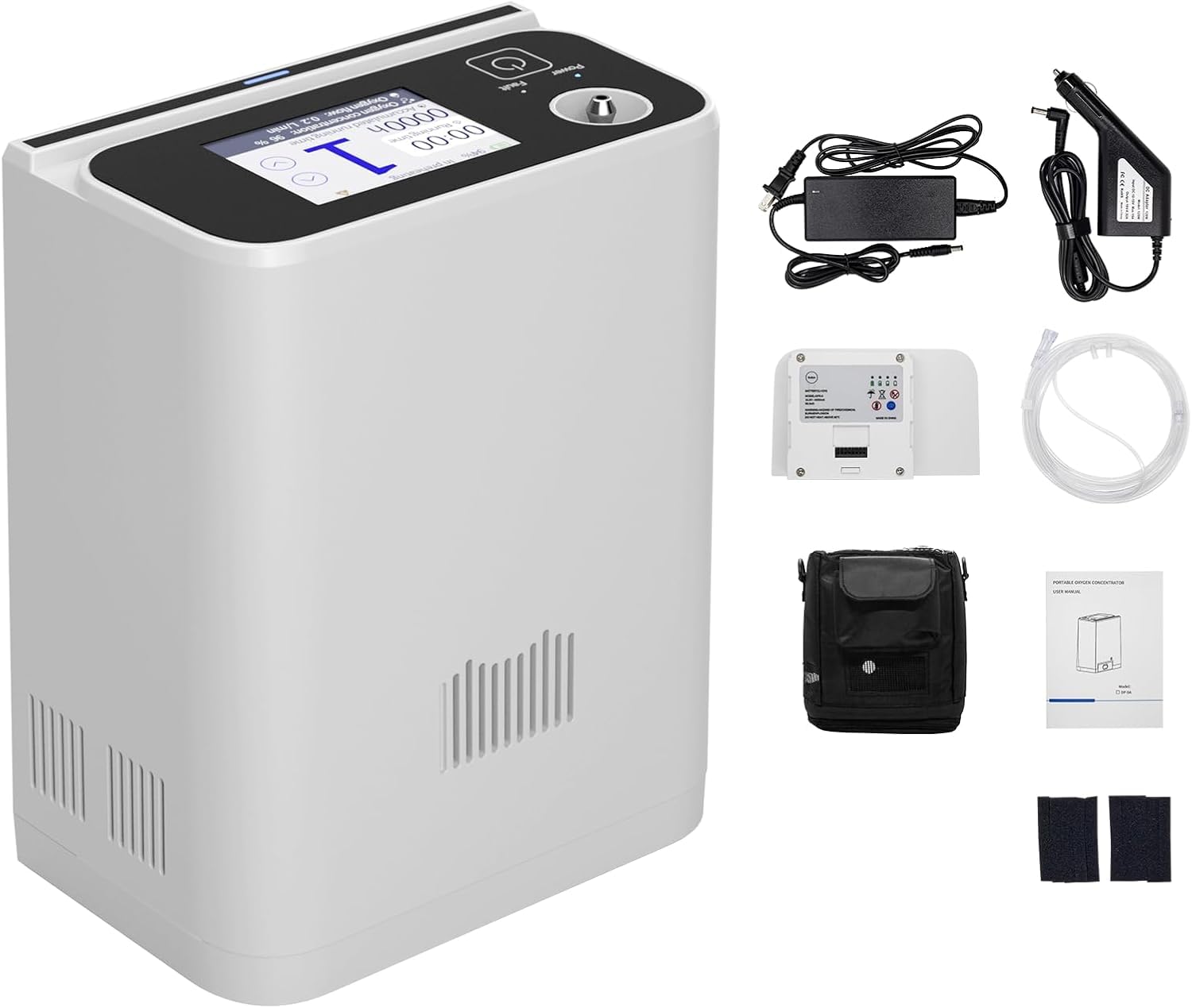 Portable Oxygen Generator with Accessory and Bag
