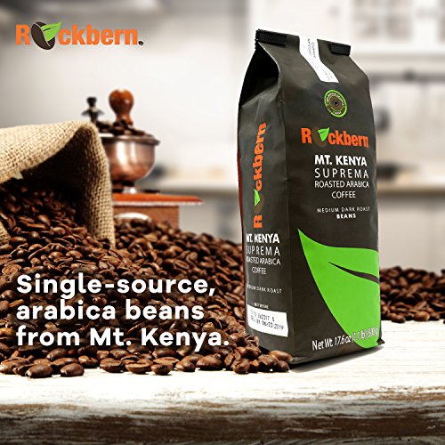 Rockbern SUPREMA Kenyan Coffee Beans. Premium MT. KENYA Whole Bean