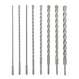 TORXERO 8 PCS Set SDS Plus Bits, 15 Inch Long