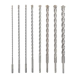 TORXERO 8 PCS Set SDS Plus Bits, 15 Inch Long
