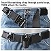 Webbing Riggers Gun Belt for Men' SANSTHS Tactical Metal Buckle Outdoor Pants Belt with Velcro Suits 44'' Waist