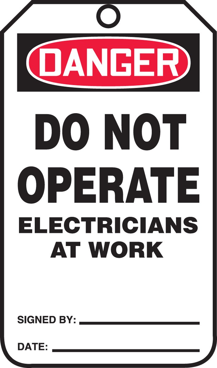 Accuform MDT166CTP Safety Tag Legend DANGER DO NOT OPERATE