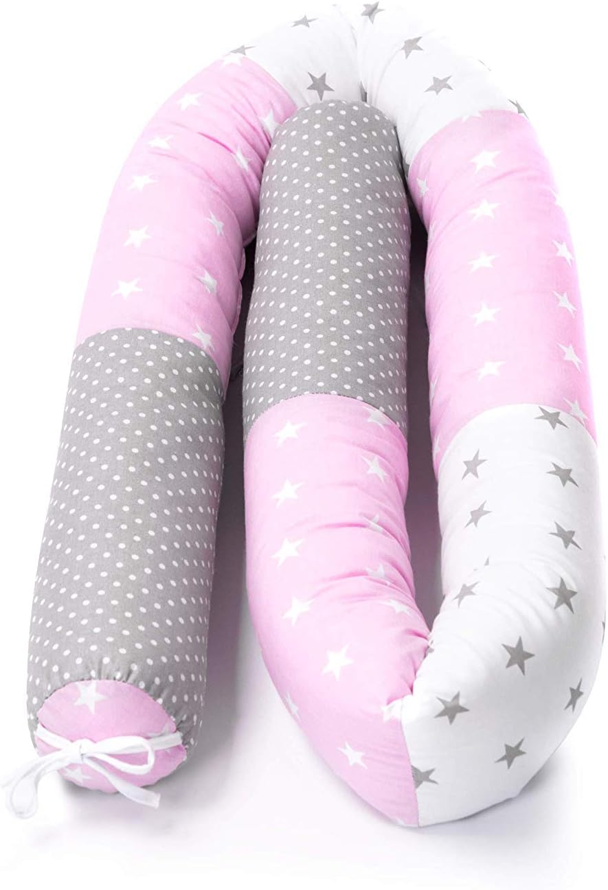 Ami Lian® Bedding Snake Bumper Cot Bumper Bed Roll 210 cm BOA05