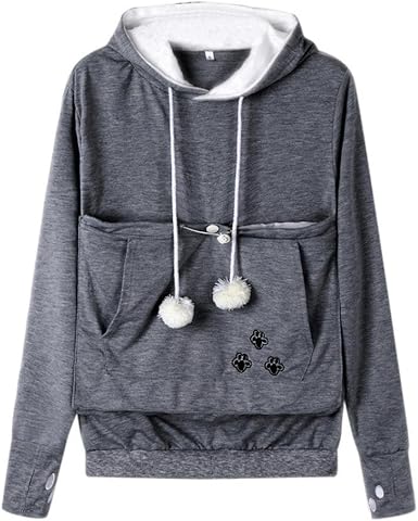 cat eared pouch sweatshirt