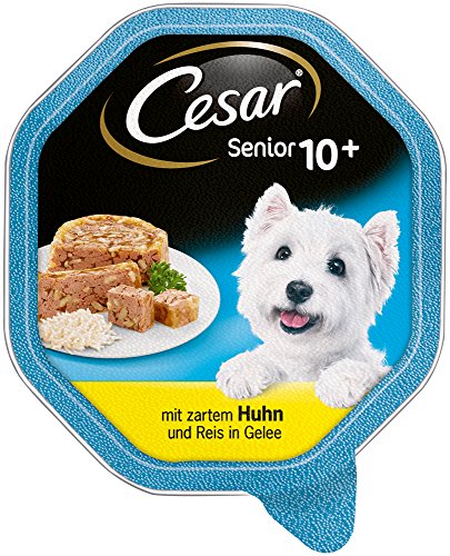 Cesar hondenvoer natvoer Senior 10+ met zacht kip en rijst in gelei, 14 kommen (14 x 150 g) - Afbeelding 3
