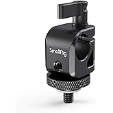 SMALLRIG 15mm Rod Clamp Rail Connector with 1/4" Thread Hole to Attach Camera Microphones/Sound Recorders/Lighting Equipment - 860