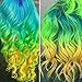 HailiCare Green Hair Wax 4.23 oz, Professional Green Hair Wax, Natural Matte Hairstyle Hair Dye Wax for Party, Cosplay (Upgrade Glass Jar)