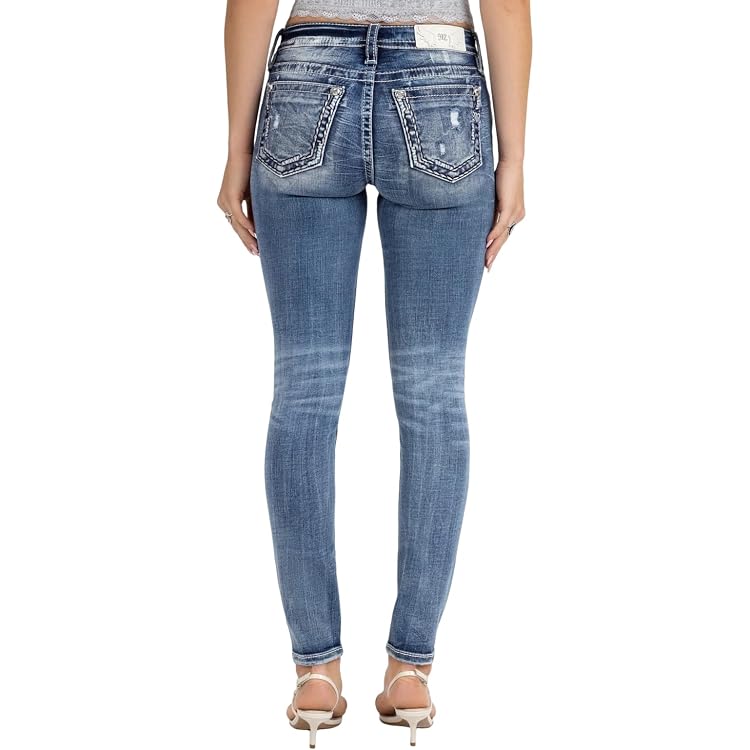 Jeans Femme Miss Me - Bootcut Curvy Mid-Rise - Taille W30 L34 - Bleu Foncé - Neuf Avec Étiquette (NWT)