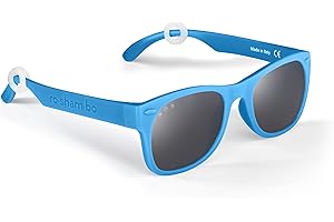 ROSHAMBO BABY ROSHAMBO Unbreakable Kids Sunglasses – Girls Boys Youth 5-10 years – Polarized Lens with UVA/UVB Protection, Assembled in USA