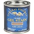 General Finishes Oil Base Gel Stain, 1/2 Pint, Ash Gray