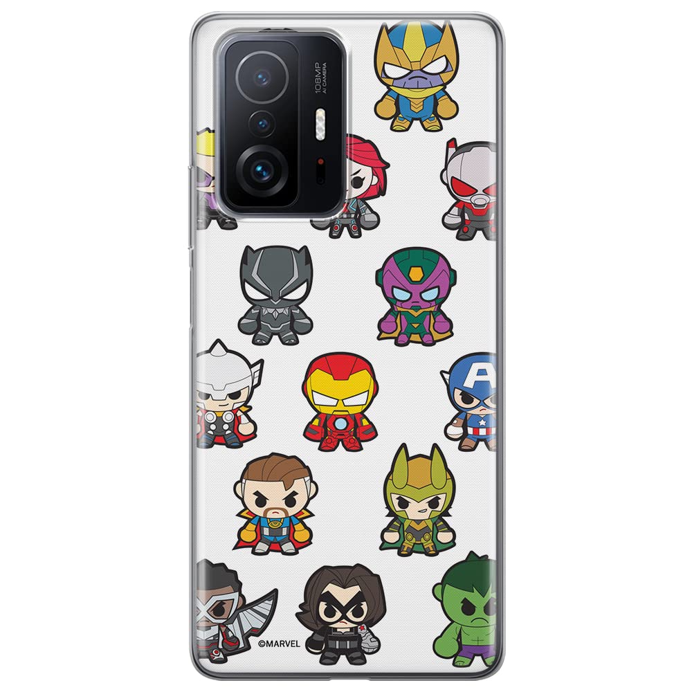 ERT GROUP mobile phone case for Xiaomi 11T 5G / 11T PRO 5G original and officially Licensed Marvel pattern Avengers 025 optimally adapted to the shape of the mobile phone, case made of TPU