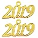 Czorange 2019 Year Signet Gold Color Charm for Graduation Tassel Grad Days 2 Pack