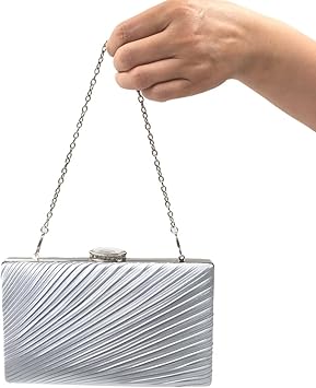silver evening handbags