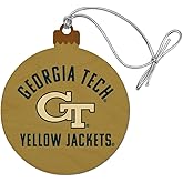 GRAPHICS & MORE Georgia Tech Yellow Jackets Wood Christmas Tree Holiday Ornament