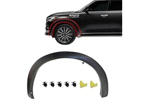 Sekeseauto Front Driver Side Fender Trim Molding, Fit for Infiniti QX80 2014-2023, QX56 2011-2013, 5.6L V8, Replace# 63811-1LA2A IN1290102 Front Side Fender Flare Wheel Arch Molding Trim