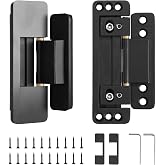 HBL' 2 Pack Hidden Door Hinges, Ultra-Thin Adjustable Concealed Hinges for Secret Doors, Pantries &amp; Closets, Heavy Duty Invisible Design