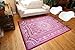 Feraghan/New City Traditional French Floral Wool Persian Area Rug, 2' x 3', Purple Plum