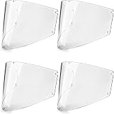 4 Pcs Face Shield Replacement Window Compatible with Jackson Safety 14214 | Premium Face Shield Mask, Protective Lens for Grinding and Welding, Durable and Scratch-Resistant, Clear Tint, Uncoated