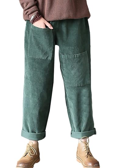 Vogstyle Damen Cordhose mit Einzigartige Taschen