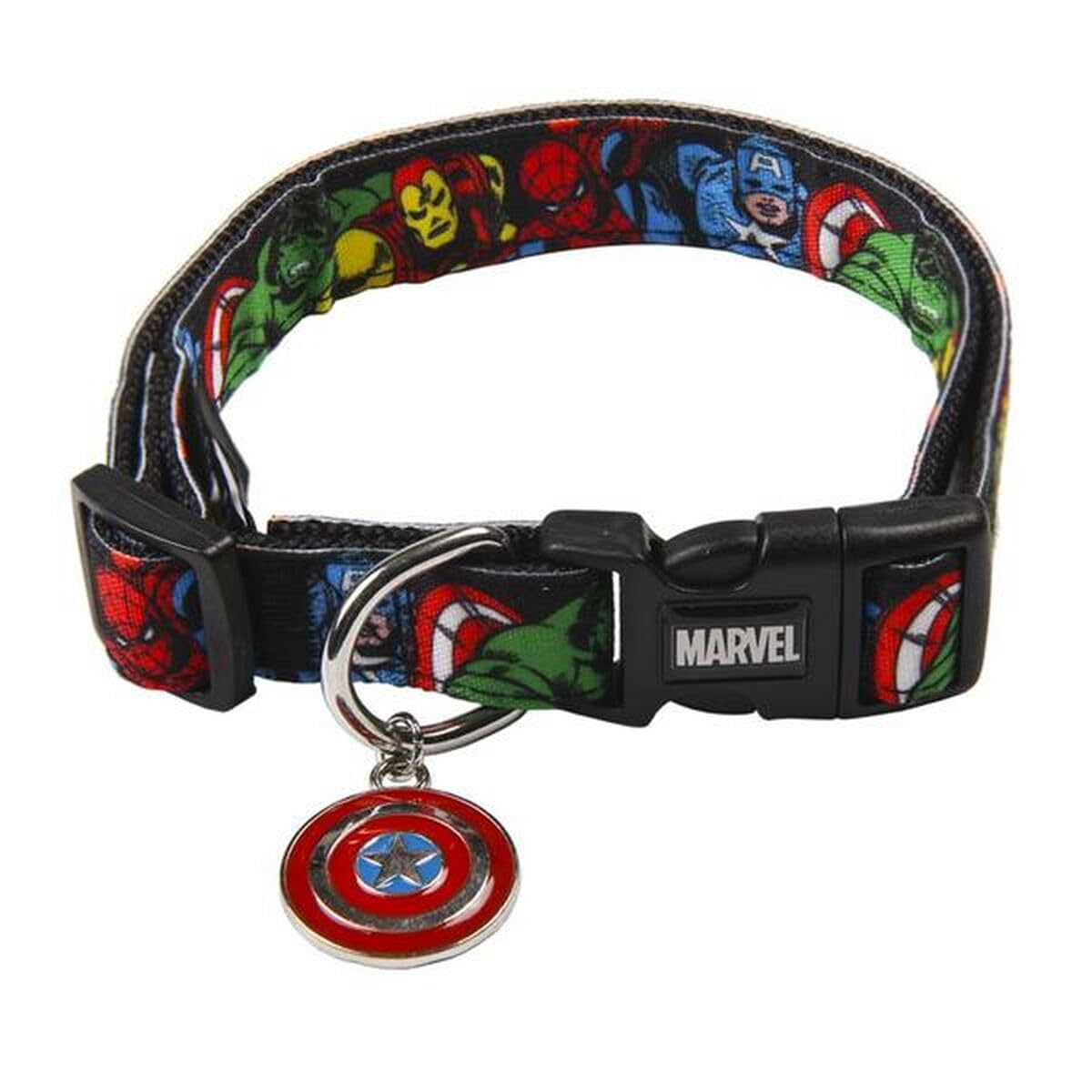 Cerdá Life'S Little Moments Marvel dog collars & cat collar with personalised dog tag - dog collar small dog, puppy, cat & kitten - Official Disney Marvel Licensed,XXS-XS