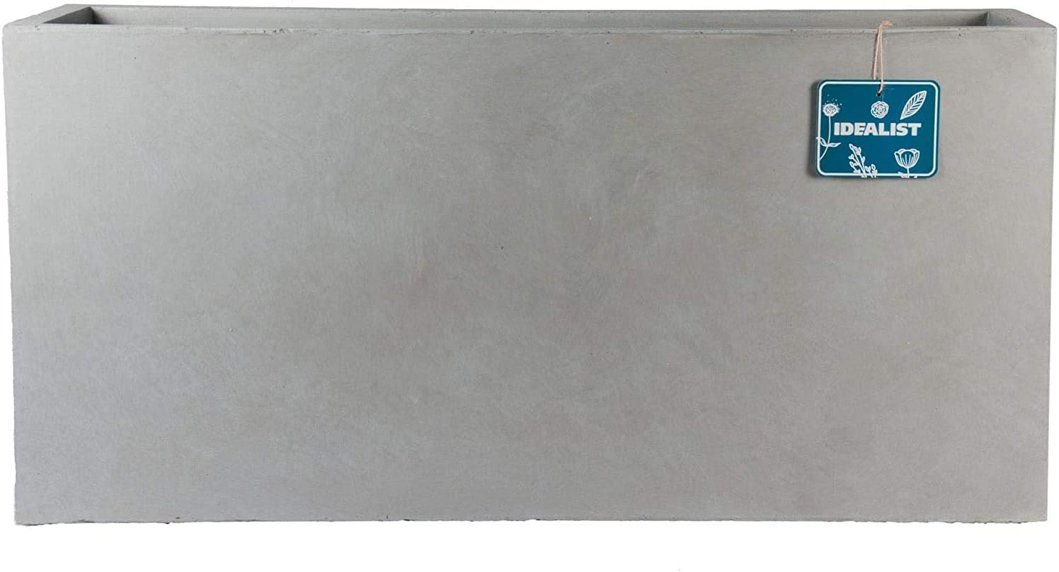IDEALIST 65cm Planter Large Trough, Grey, L65 W19 H30 cm - Image 4