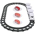 Sushi Train Toys - Child Day Rotating Sushi Bar Train Goes Around Train Toys Japanese Sashimi Plates Sushi Serving Tray for Child Days of Week DIY Sushi Making Supplies