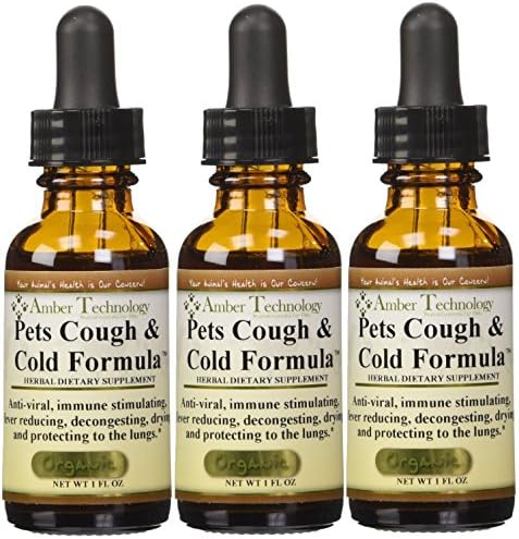 Amber Technology Vintesta Pets Cough and Cold Formula Dietary Supplement, 1 oz. - 3 Packs