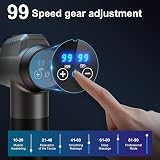 Timiyou Massage Gun Deep Tissue Massager with 99 Speeds LCD Grey view 2