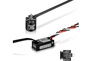 SEQURE Waterproof Brushless ANT ESC Electric Speed Controller with 6V 3A BEC and 1520 Brushless Outrunner Motor for 1/24, 1/18, 1/16 RC Crawler Cars