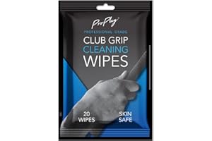 ProPlay Club Grip Cleaning Wipes | Powerful Cleaner Removes Grime, Dirt, and Sweat | Restore Tackiness of Golf Club Grips | Convenient, Resealable Pack - Unscented 1 Pack