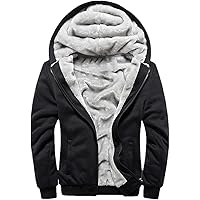 JiangWu Womens Fashion Horn Button Fleece Thicken Coat with Hood Winter Warm Jacket