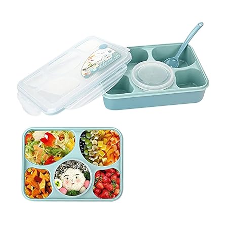 Lunch Cajas 5 compartimentos Bento Box caño Segura, microondas ...