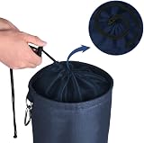 Vicloon Premium Large Peg Bag Navy Blue with Closing Cord and Hook view 5