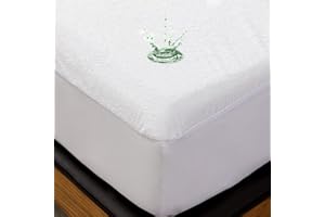 PARKDENY Twin Size Waterproof Mattress Cover, Premium Terry Top Mattress Cover, Breathable, Noiseless, Cooing & Machine-Washable Bed Cover with 21" Deep Pocket