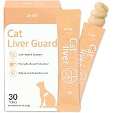 Doctor By Cat Liver Guard Squeezable Liver Supplement for Cats Feline Hepatic Support with Milk Thistle, Artemisia annua(SPB-201), Taurine lickable Formula Individually Packaged