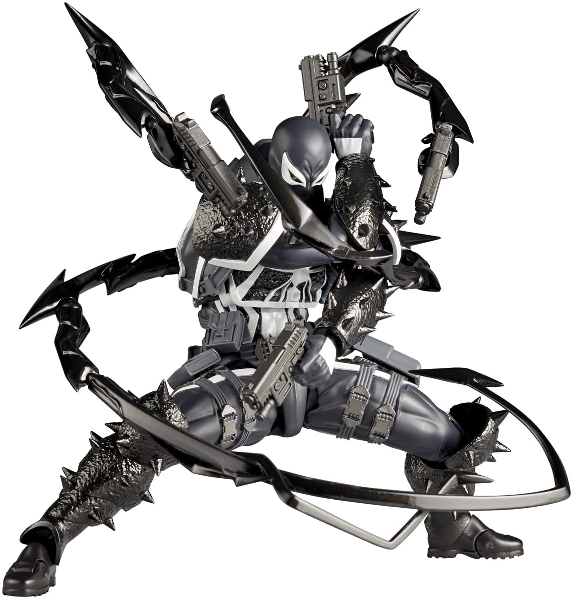 Photo 1 of Kaiyodo Revoltech Amazing Yamaguchi Agent Venom Total Height Approx. 6.7 inches (170 mm), Non-Scale, PVC & ABS, Pre-Painted Action Figure