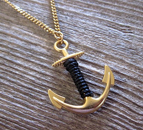Men s Necklace - Men s Gold Necklace - Men s Anchor Necklace - Men s Nautical Necklace - Men s Jewelry - Necklaces For Men - Jewelry For Men