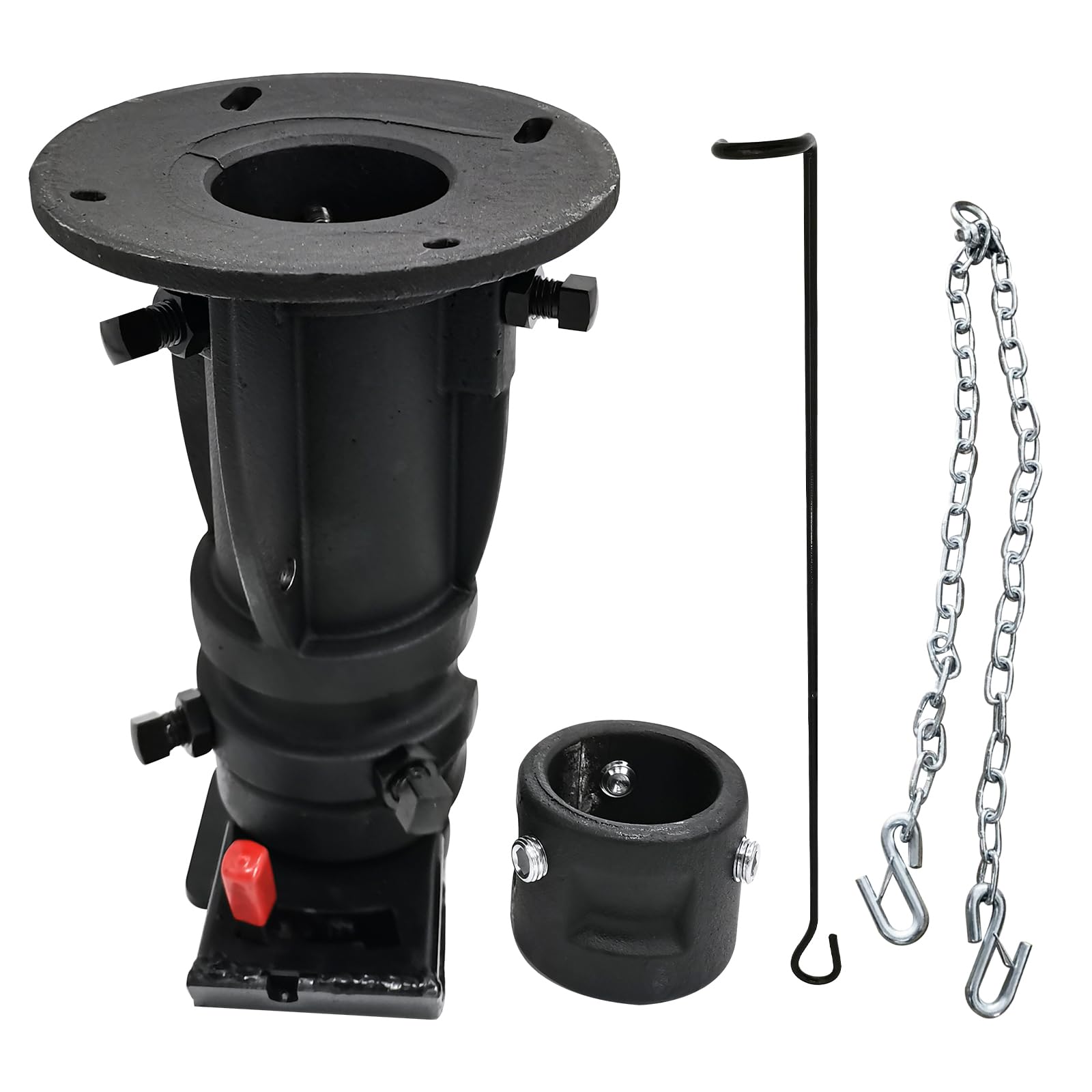 Photo 1 of **SCRAPES FROM TRANSPORT **5th Wheel to gooseneck Adapter Camper Hitch Coupler 12"-16" C5G1216 Fifth Wheel to Gooseneck Coupler Towing Adapter Safety Chain Fits for Camper RV Trailer