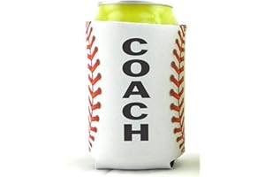 DAISY LANE Baseball Coach Gift for Men Women Idea from Team Beer Can Cooler Holder Sleeve One Piece