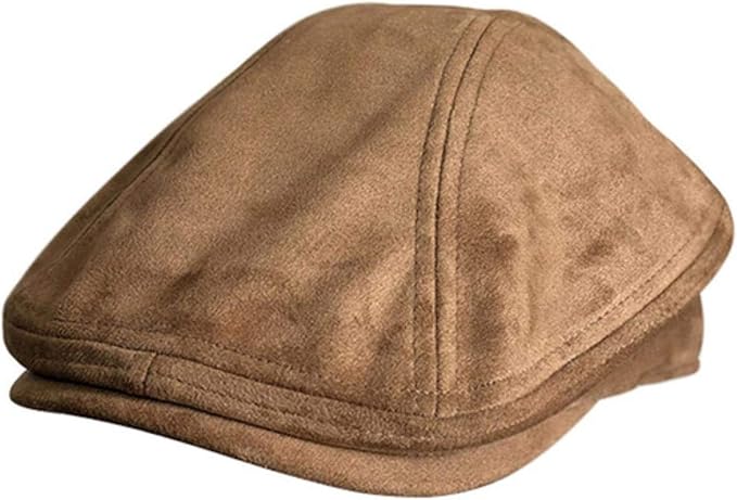 suede beret hat