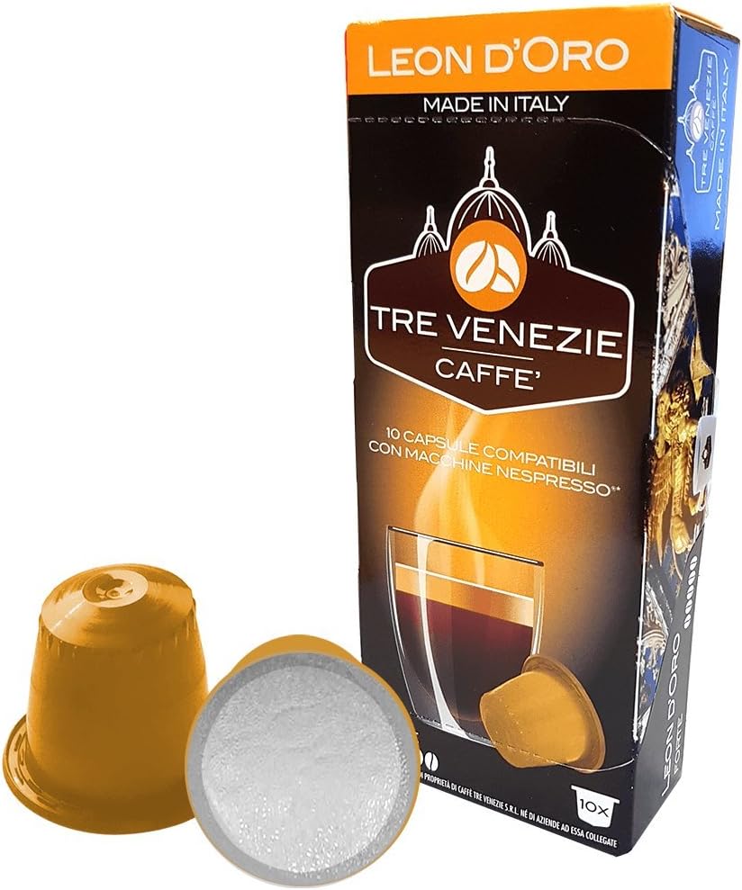 80 Nespresso Compatible Pods Leon D’Oro 80 by TRE Venezie