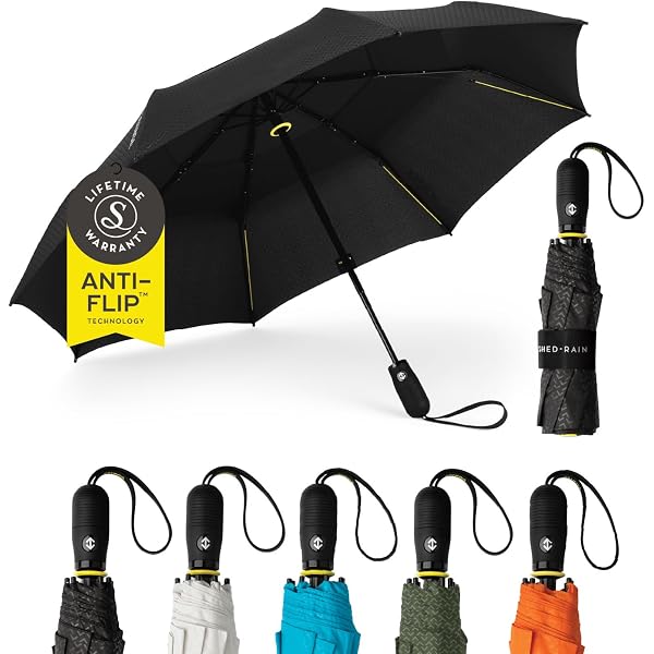 Amazon.com: ShedRain Vortex Compact Folding Travel Umbrella – Push