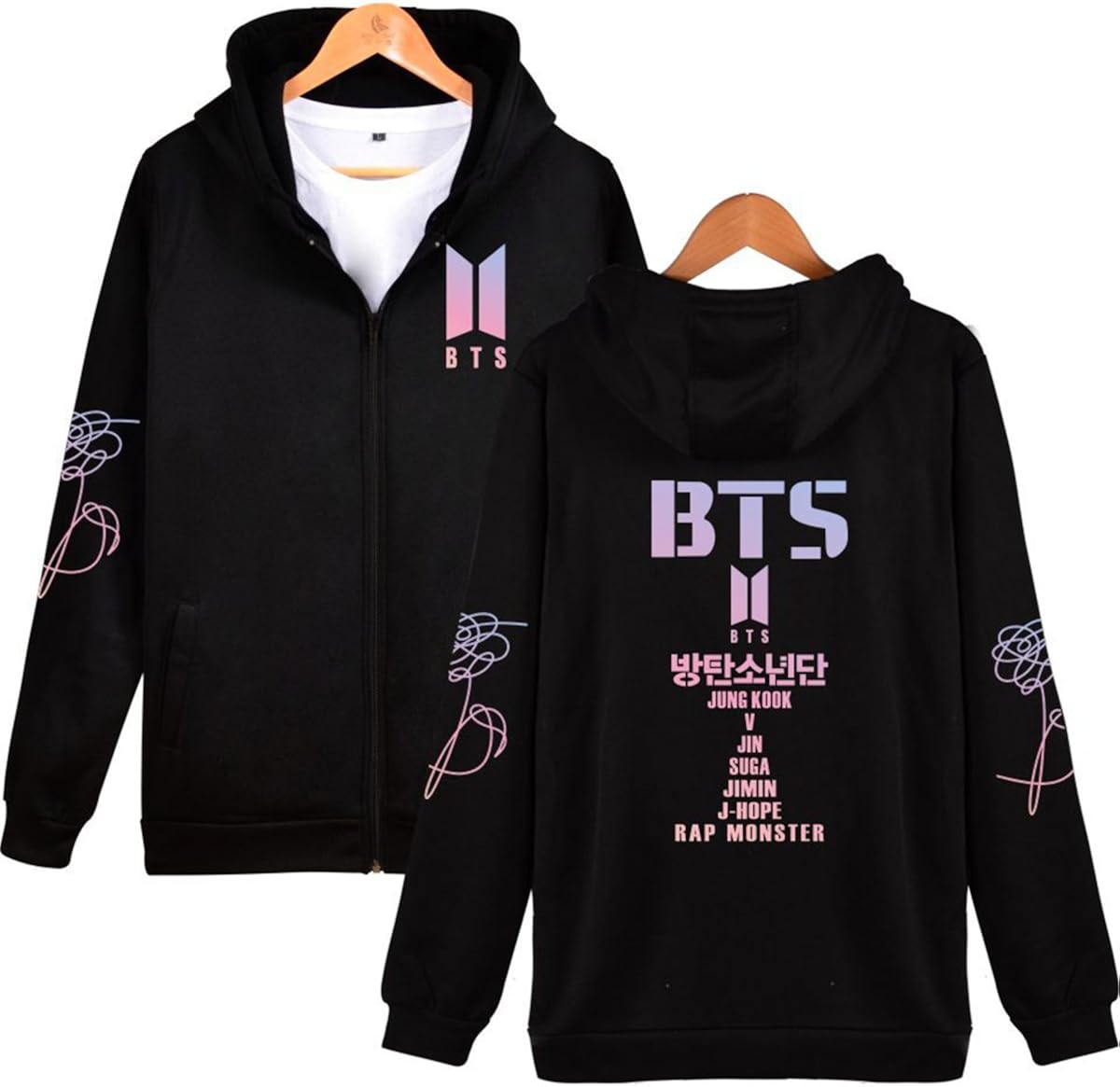 bts zipper jacket