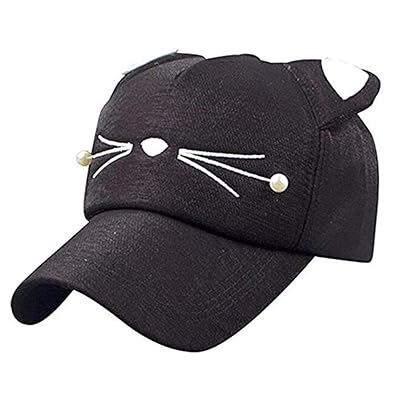 Buy Adjustable Baby Cat Ears Sun Hat Black at Ubuy Bahrain