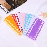 Feelava Embroidery Floss Organizer 10 Pcs with Label Tags - Hexagon view 4