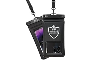 AiRunTech Floating Waterproof Phone Pouch,Double Seal Phone Case with Lanyard Protector for iPhone 17 16 15 14 13 12 Pro Max,Kayak Cellphone Bag Beach Cruise Ship Essentials Vacation Accessories