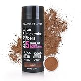 Hair Fibers for Thinning Hair for Women All-Natural Hair Building Fibers 0.98 Oz Hair Volume Powder Bald Spot Cover Up for Men &amp; Women (Auburn)