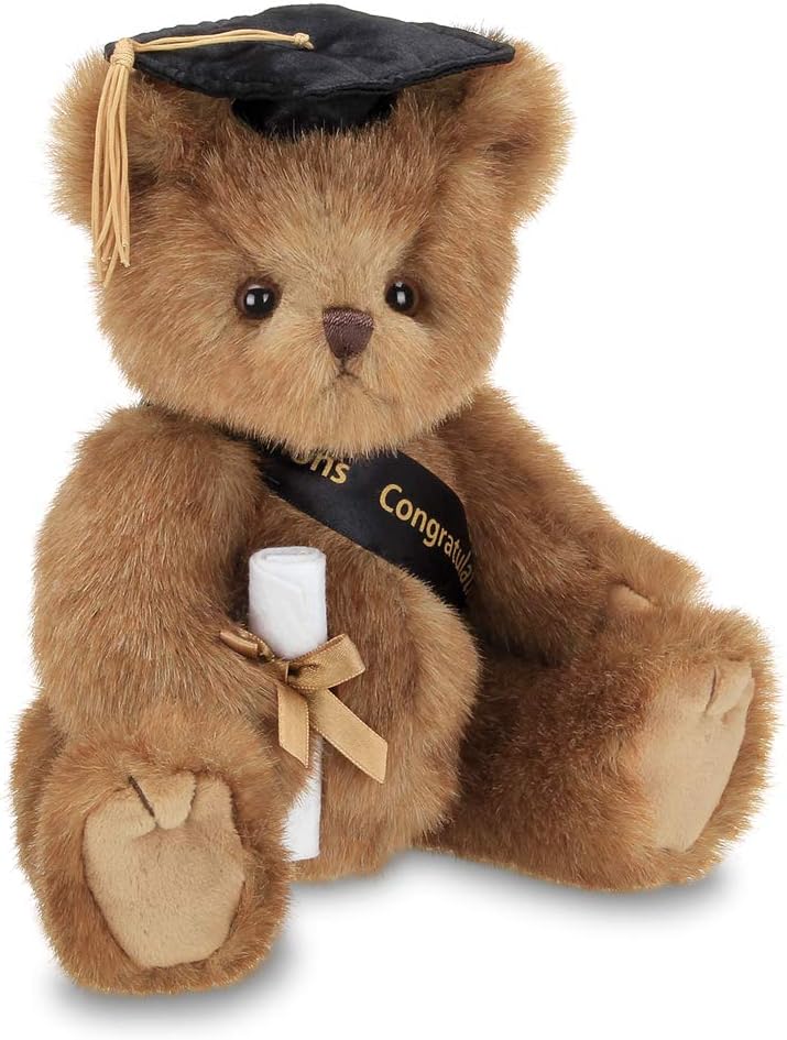 Bearington Smarty Class of 2020 Graduation Plush Stuffed Animal Teddy Bear in Black Cap, 10 inches: Toys & Games