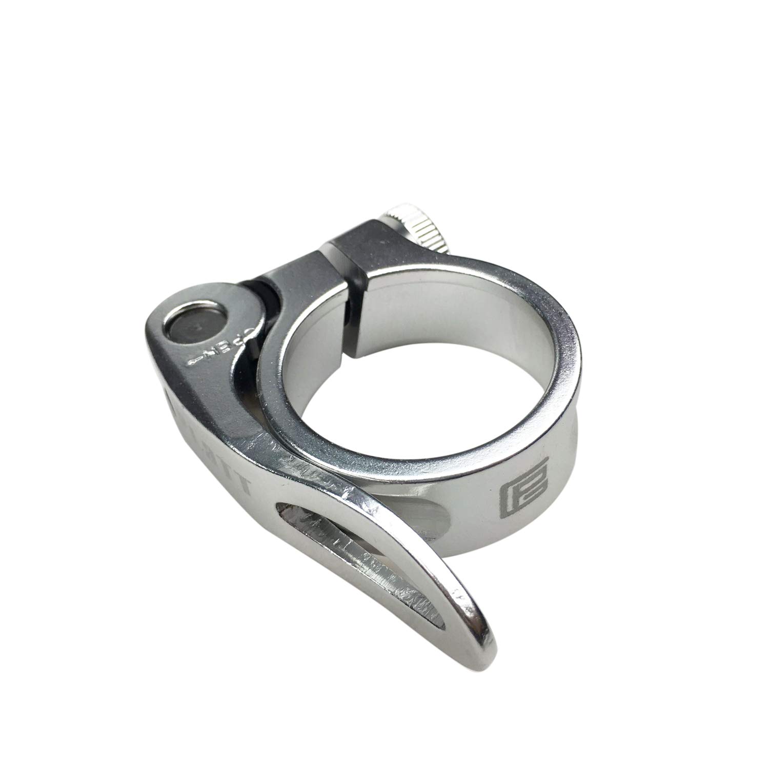 PLATT Bike Seat Post Clamp Aluminium Alloy Bicycle Quick Release Seatpost Collar 28.6mm / 31.8mm /34.9mm Silver